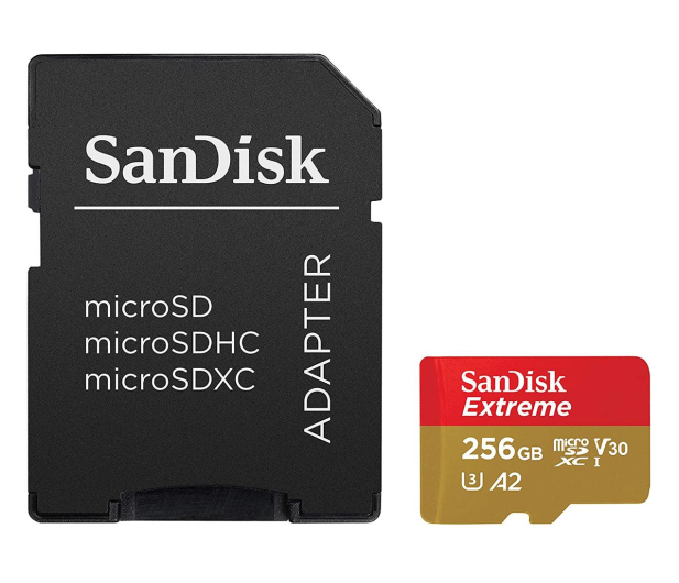Karta pamięci SANDISK Extreme microSD 256GB 190MB/s SDSQXAV-256G-GN6MA - 1058579 - zdjęcie 2